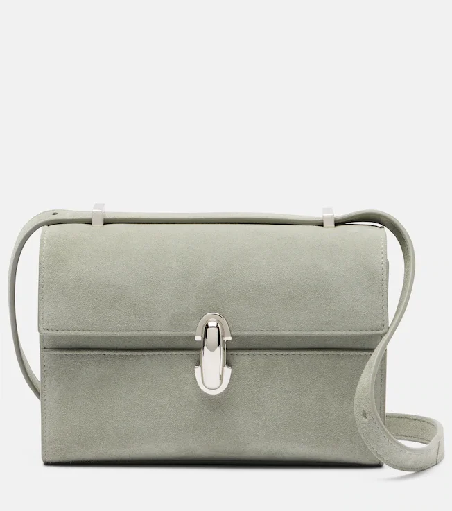 Symmetry 19 Mini suede shoulder bag