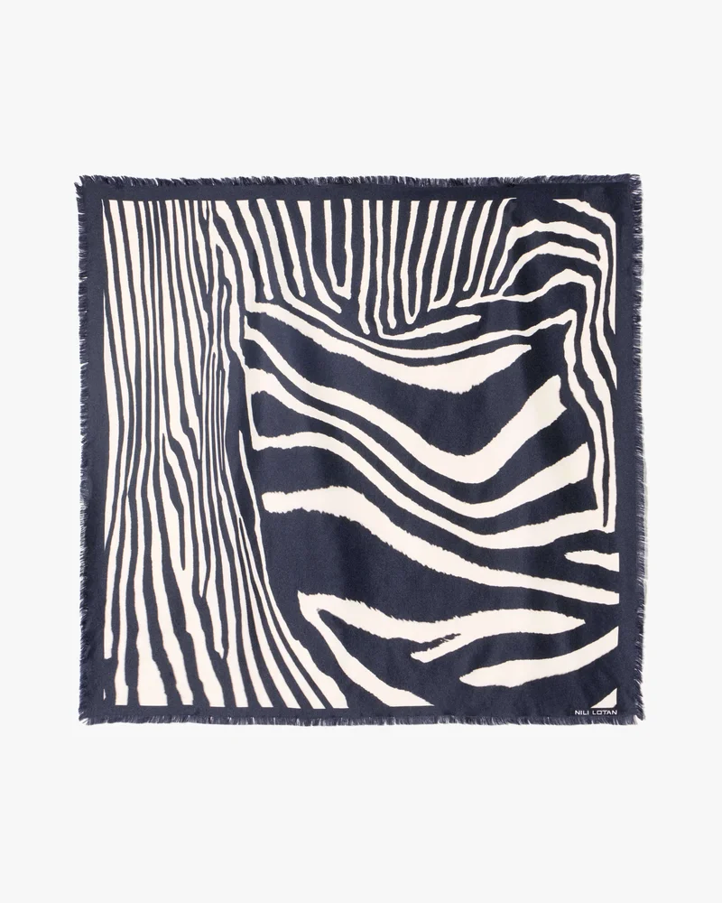 ZEBRA SILK TWILL SCARF