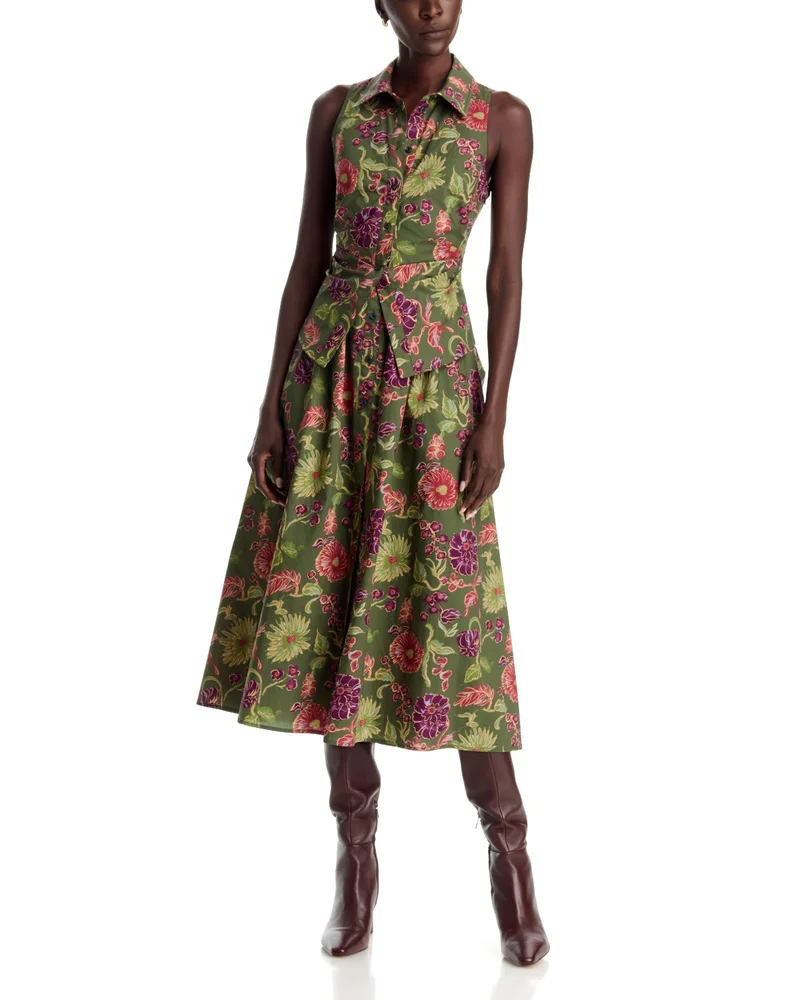 Hannah Sleeveless Shirt Dress
