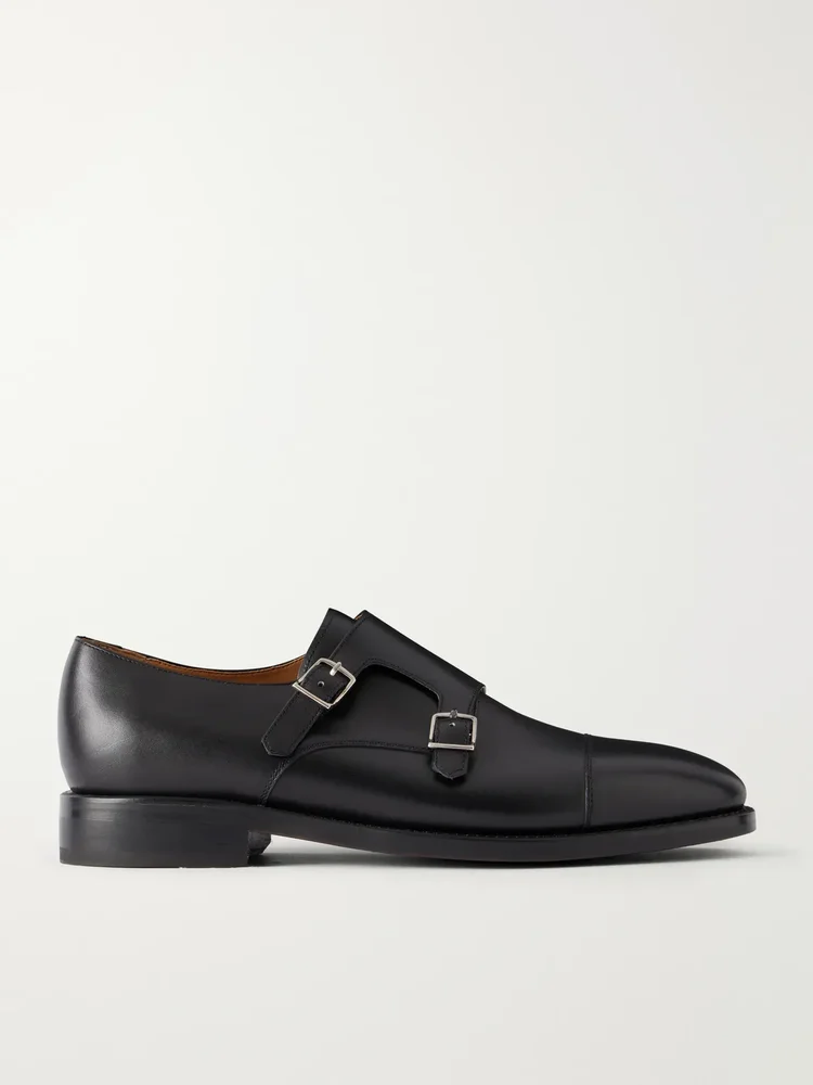 Leather Monk-Strap Shoes