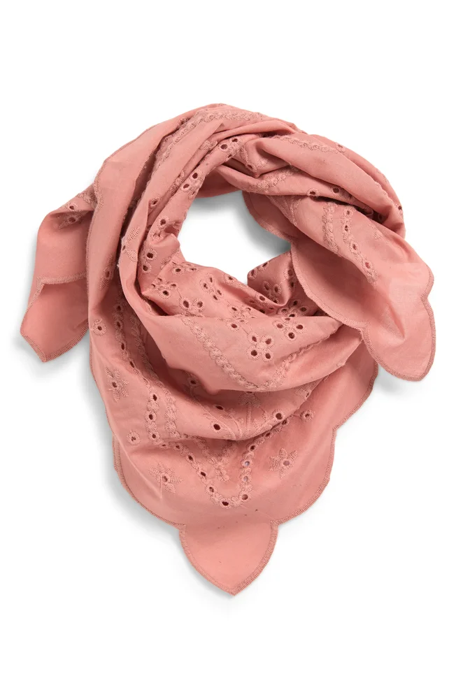 Eyelet Embroidered Bandana