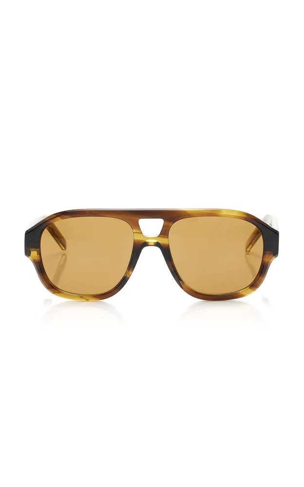 Day Aviator-Frame Acetate Sunglasses