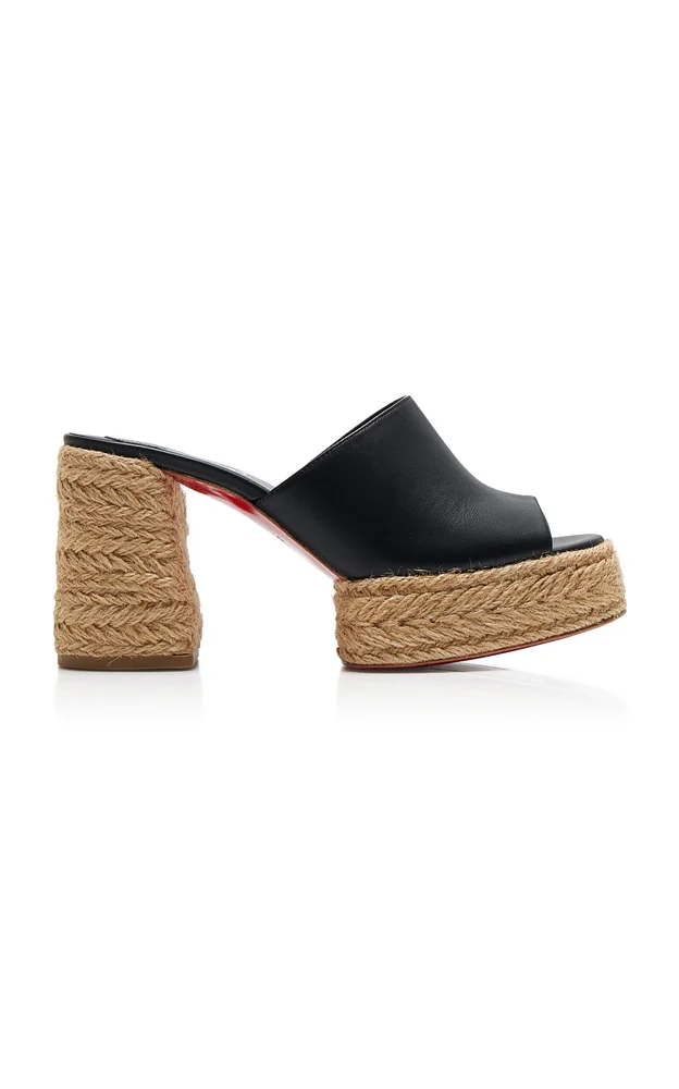 Calakala 85mm Leather Platform Mules