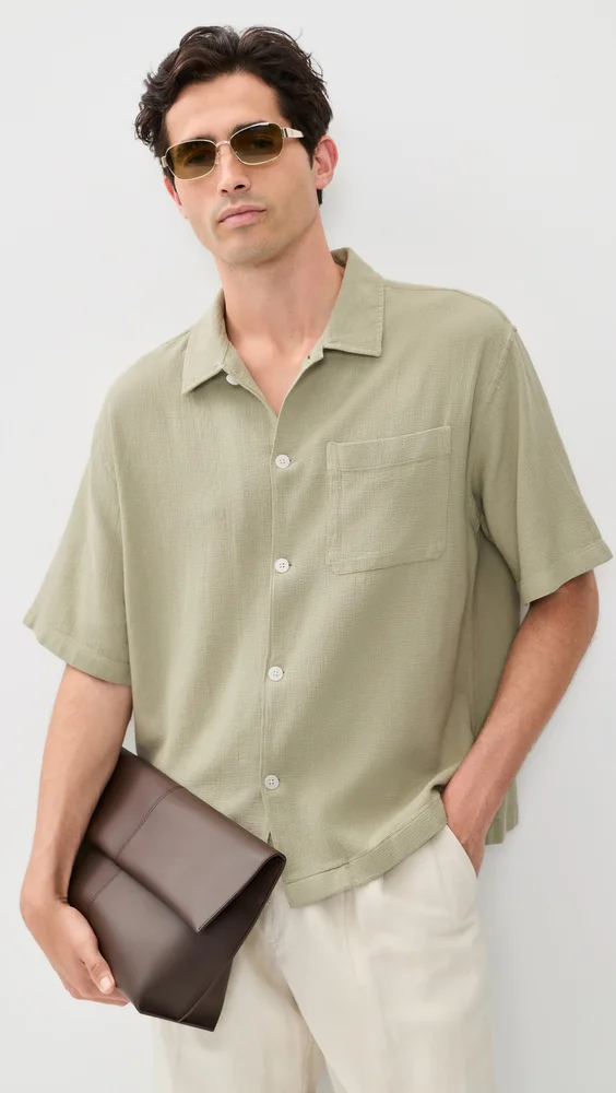 Open Weave Short Sleeve Shirt