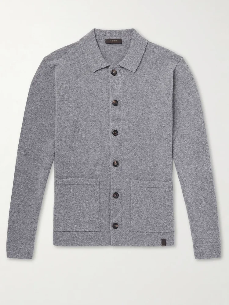 Zanone Bouclé Wool-Blend Cardigan