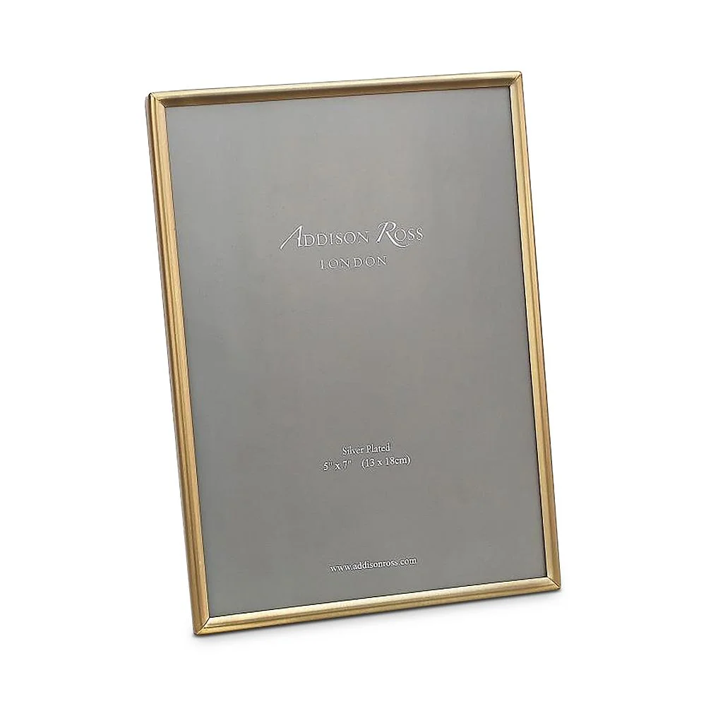 Thin Matte Gold Picture Frame 5x7