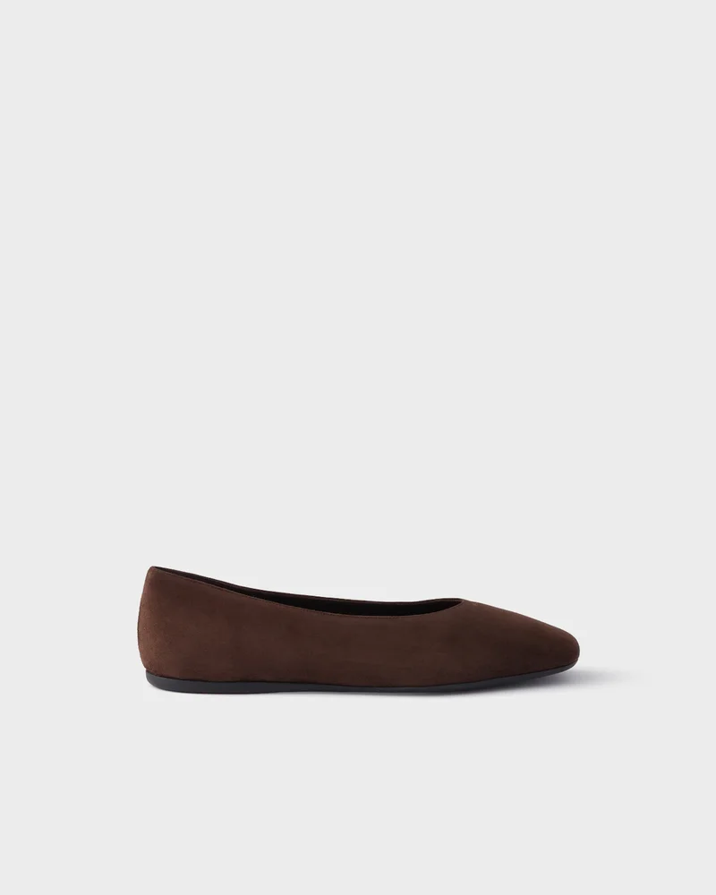 Suede ballerinas