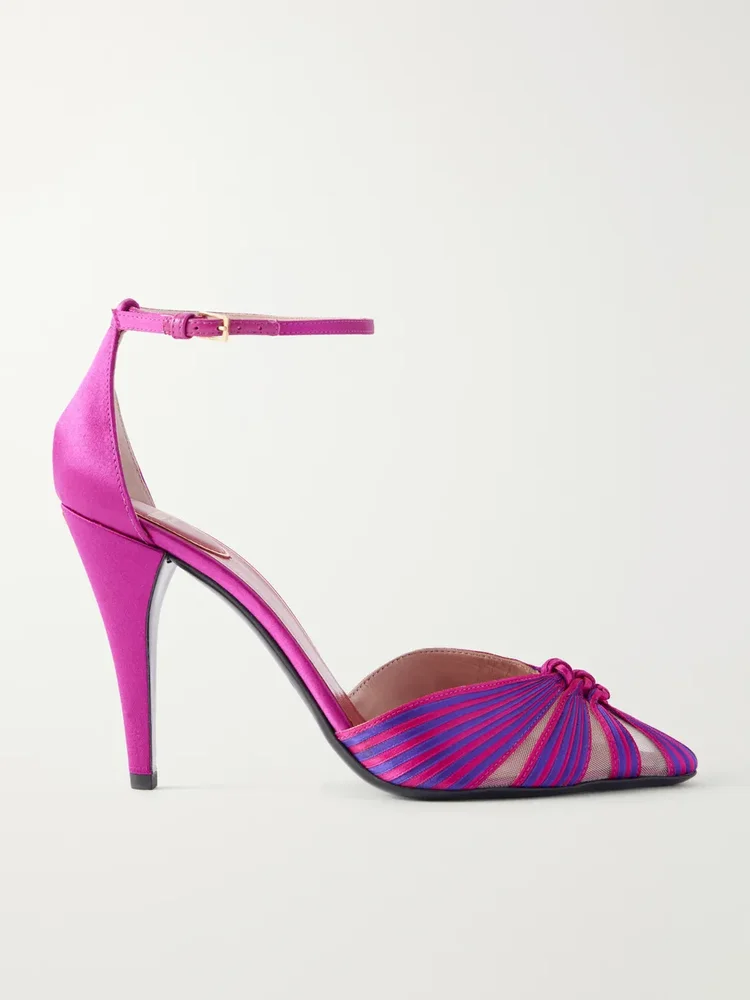 Annine 100 satin pumps