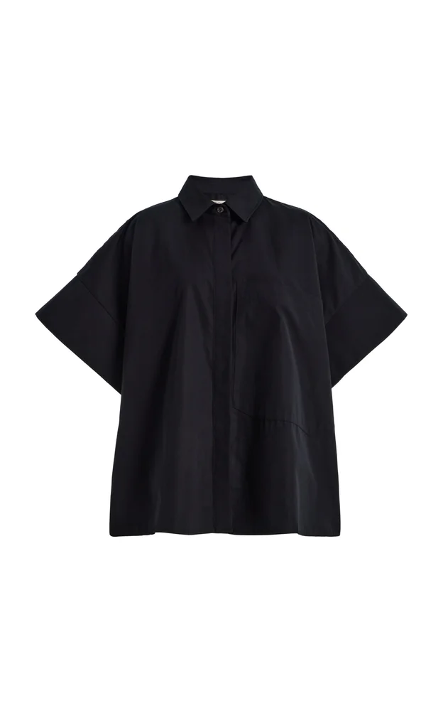 Boxy Cotton Poplin Shirt