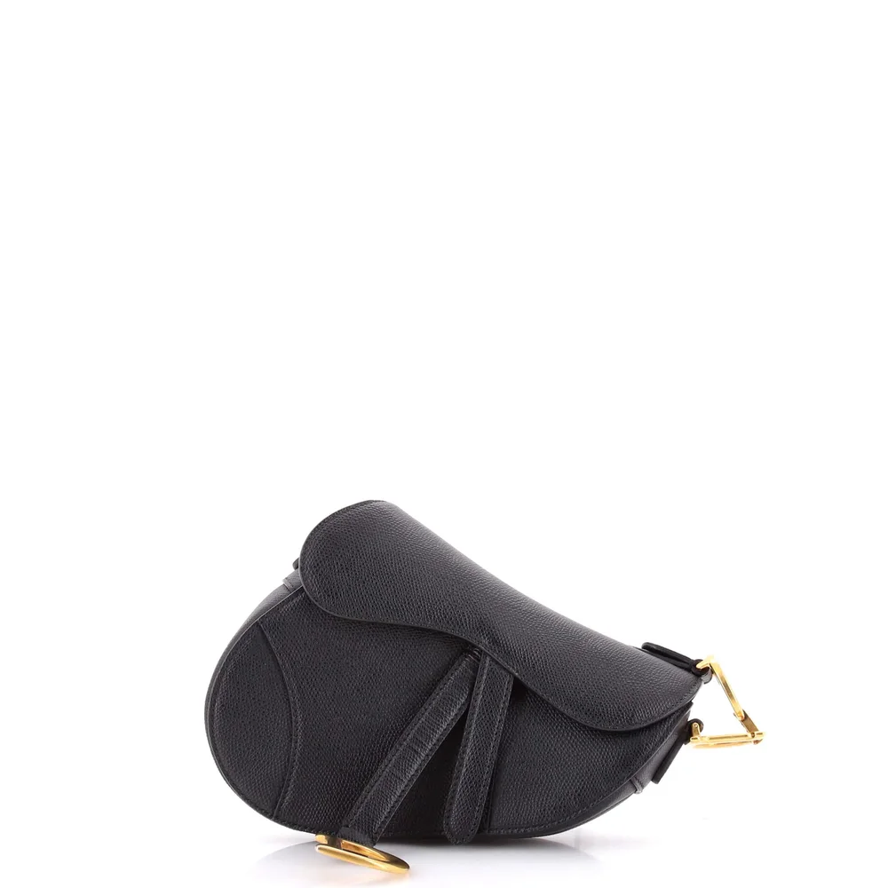 Pre-Owned Saddle Handbag Leather Mini