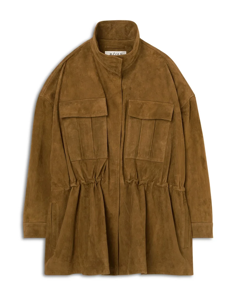 Sculptural Suede Jacket