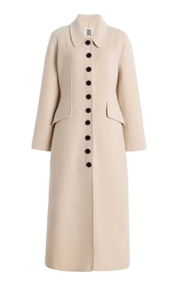 Magdalena Single-Breasted Wool Coat