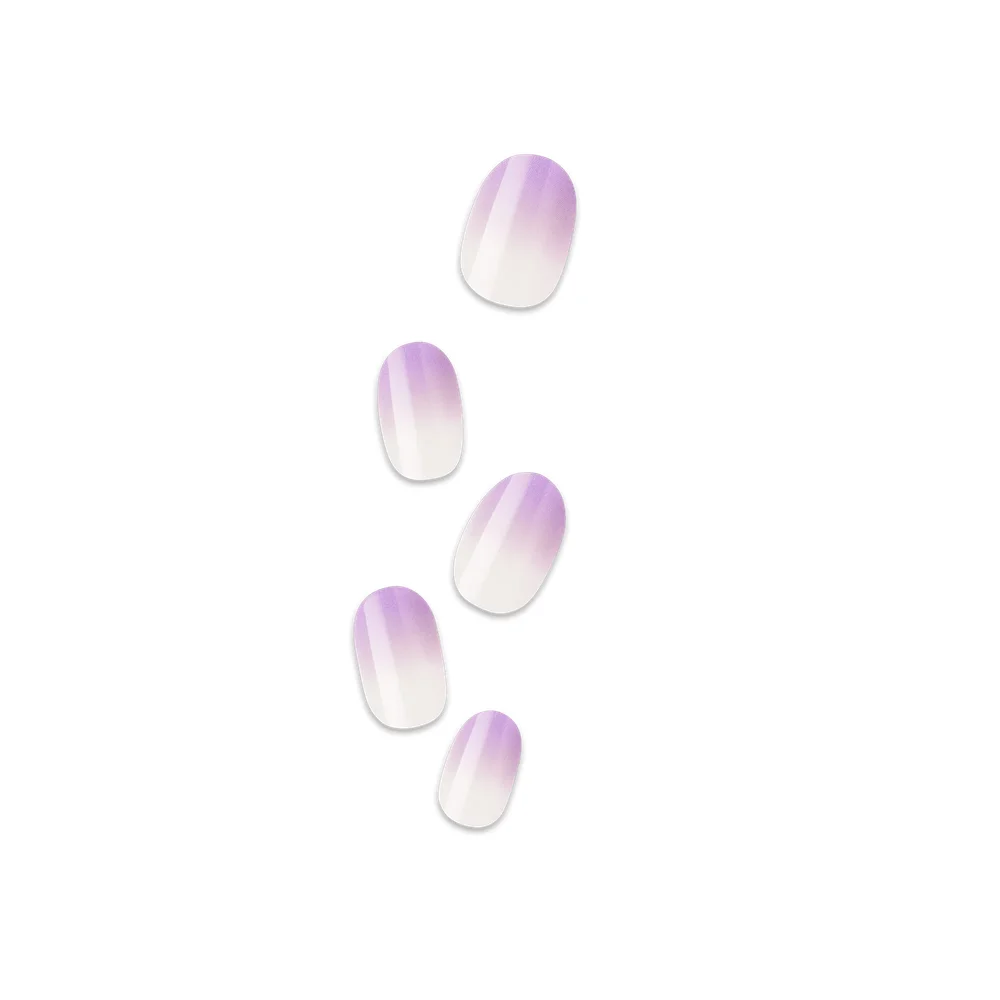 Impress Color No Glue Fake Press On Nails - Take A Chance | Design, Purple, Short, Oval, Manicure