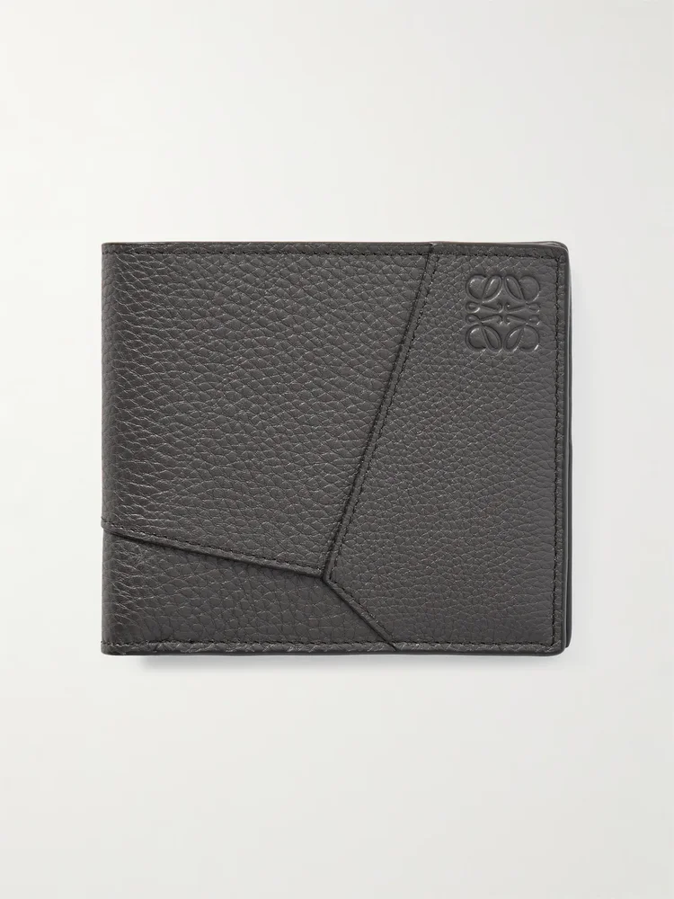 Puzzle Edge Full-Grain Leather Billfold Wallet