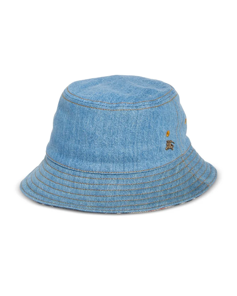 Denim to Check Bucket Hat