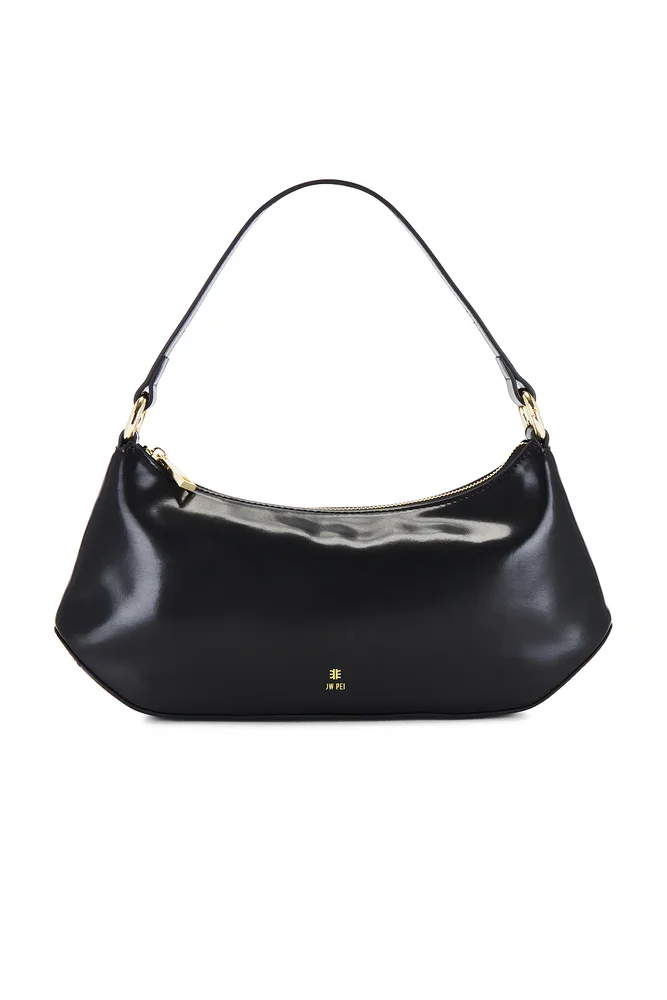 HEADLINER DEBOSS SHOULDER BAG BLACK