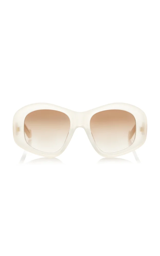 Beveled Pentagon Acetate Sunglasses