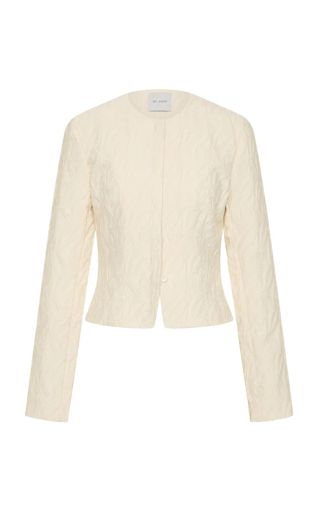 Iris Jacquard Cotton-Blend Jacket