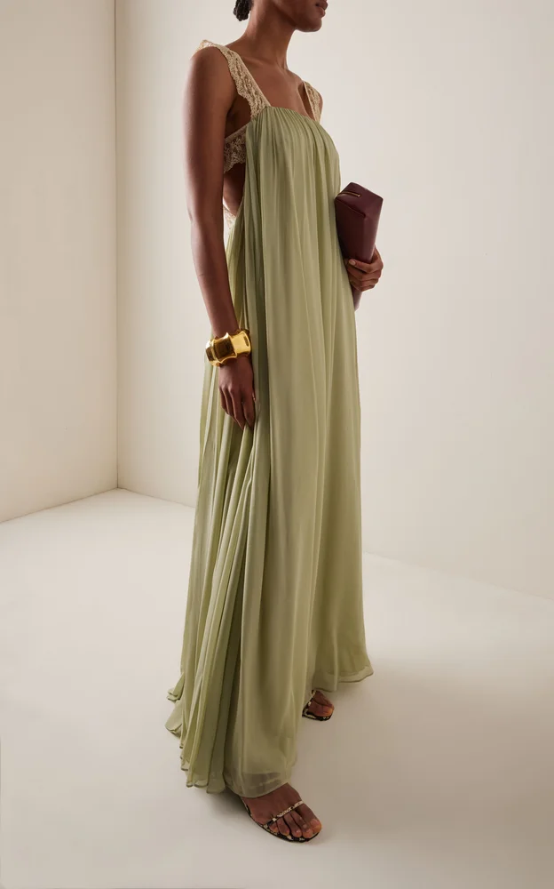 Exclusive Carmela Chiffon Maxi Dress