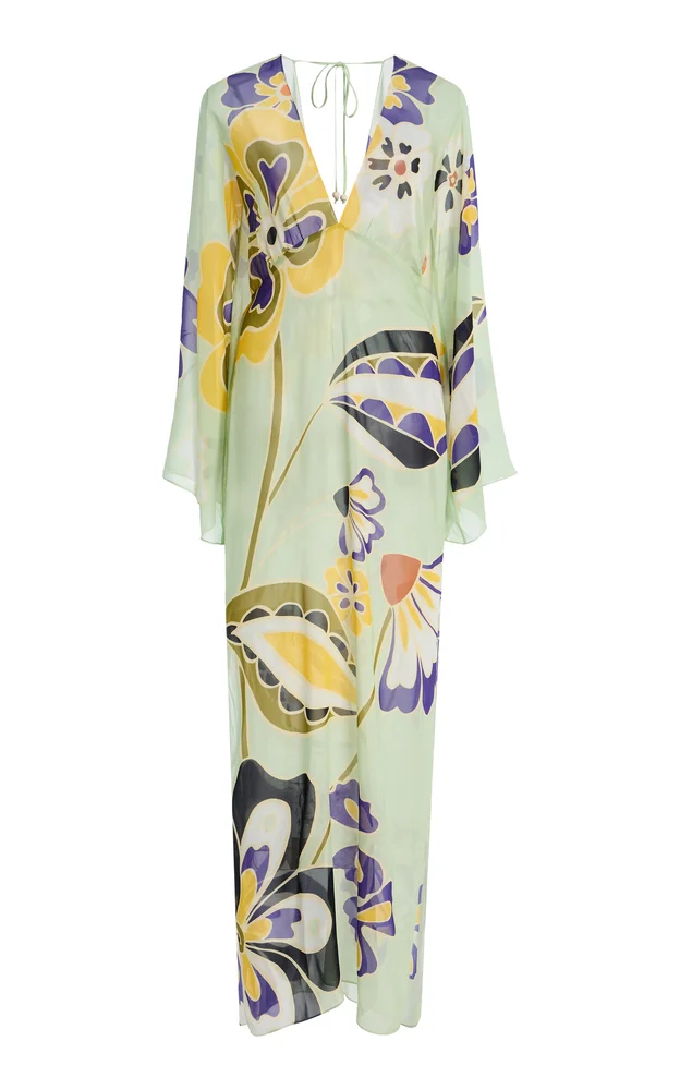 Exclusive La Isla Aysha Georgette Maxi Kaftan