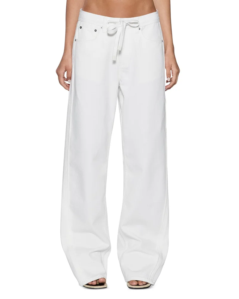 Low Rider Trak Blanc Jeans in White
