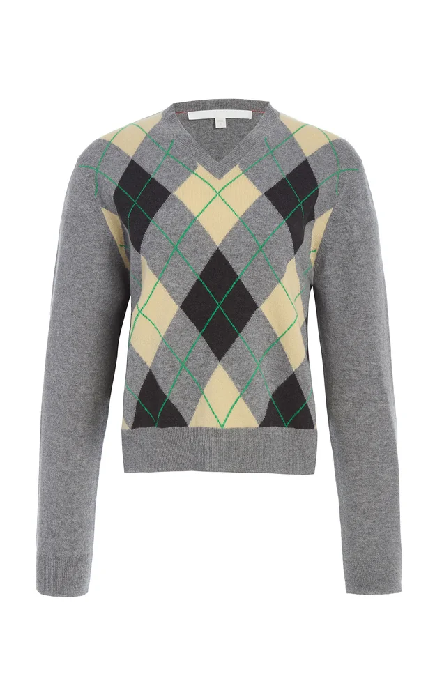 The Academy Argyle Cashmere Sweater