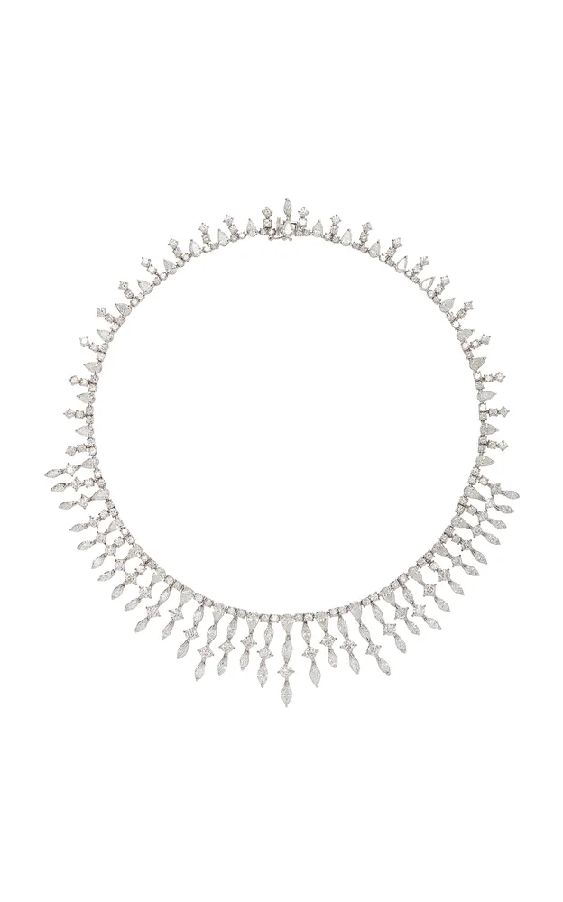 18k White Gold Diamond Necklace