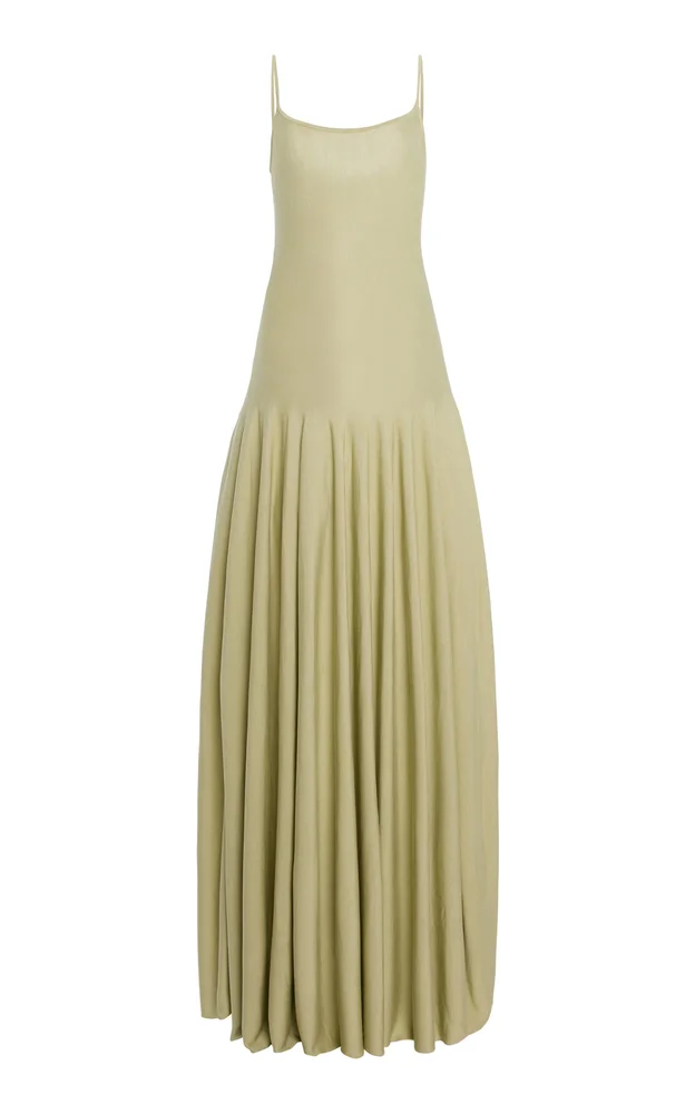Eden Pleated Maxi Dress