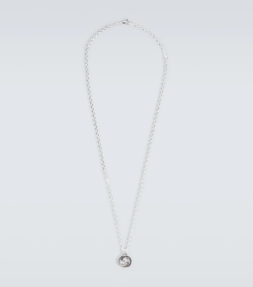 Interlocking G sterling silver necklace