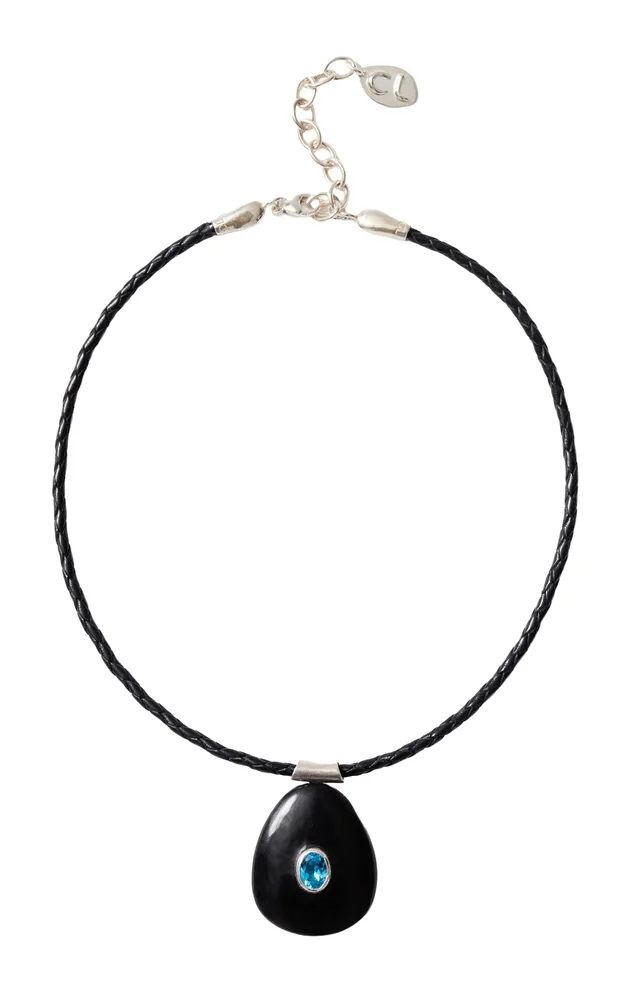 Pebble Blue Topaz Necklace