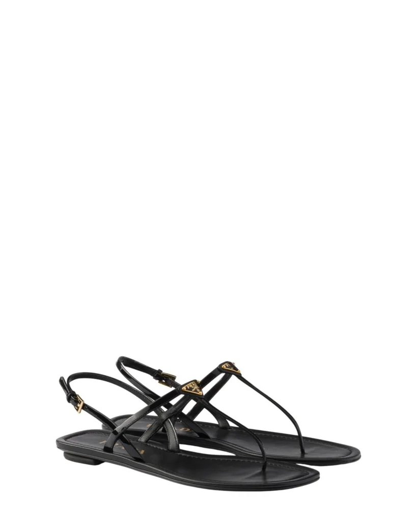 Patent Leather Thong Sandals