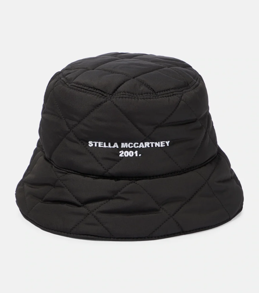 Embroidered technical bucket hat