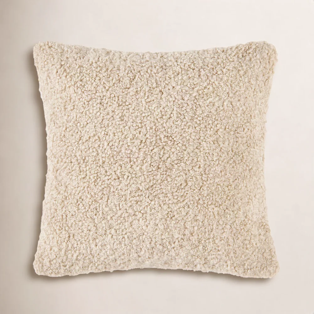 Teddy Soft Plush Textured Boucle Classic Pillow