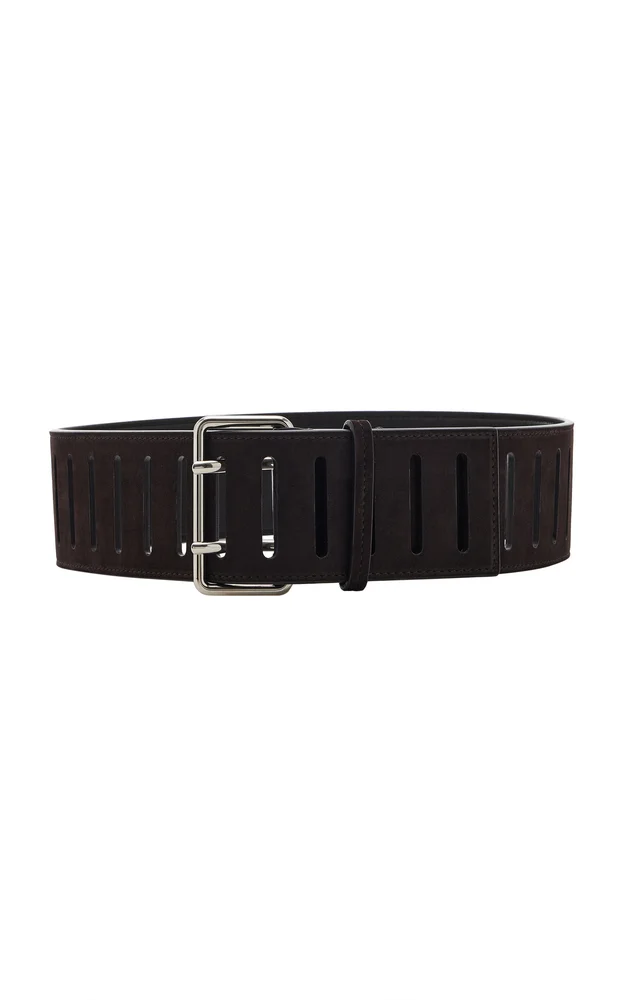 Cut-Out Leather Belt