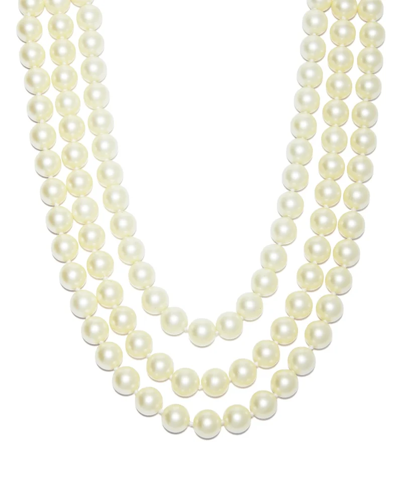 Barbara Imitation Pearl Necklace, 17"