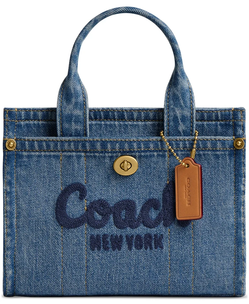 Mini Denim Cargo Tote 20