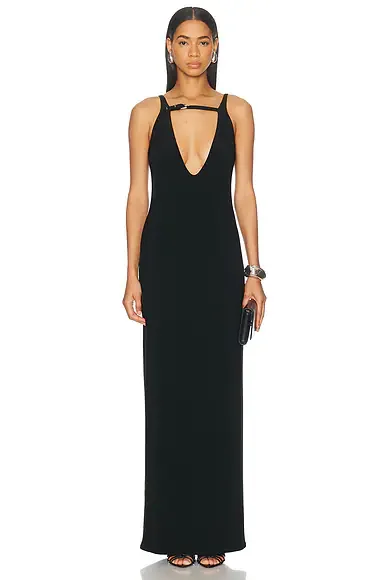 Belted Maxi Pillar Dress