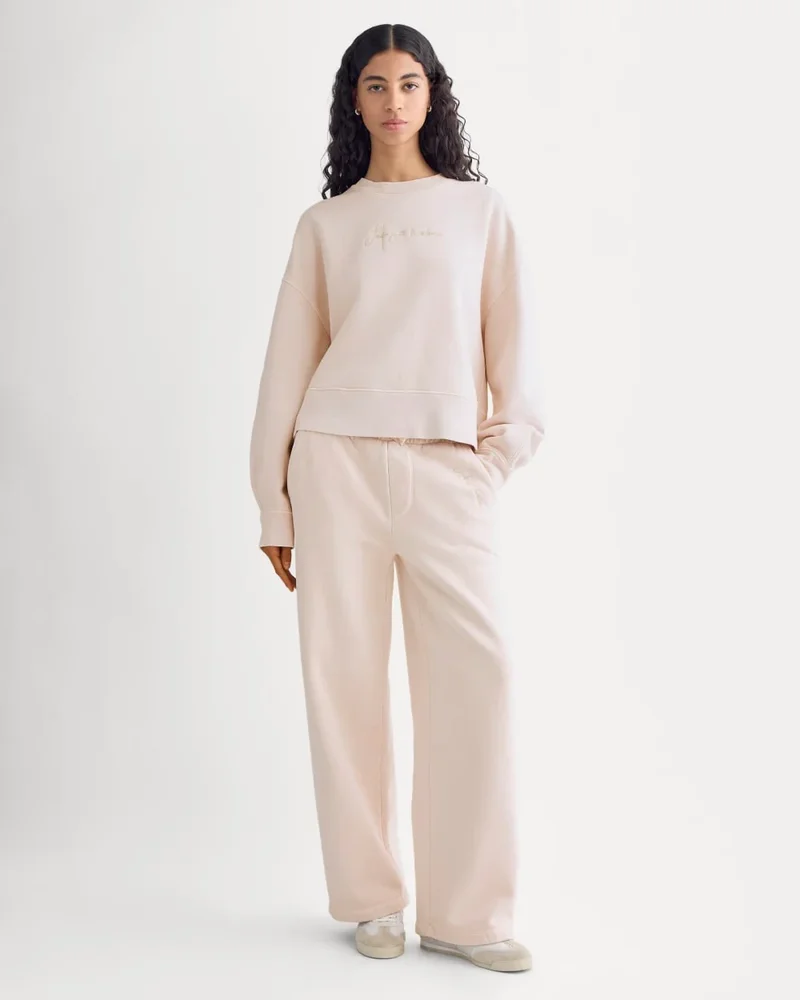 Everlane Everlane x The Laufey Foundation Wide-Leg Sweatpant | Pale Peony