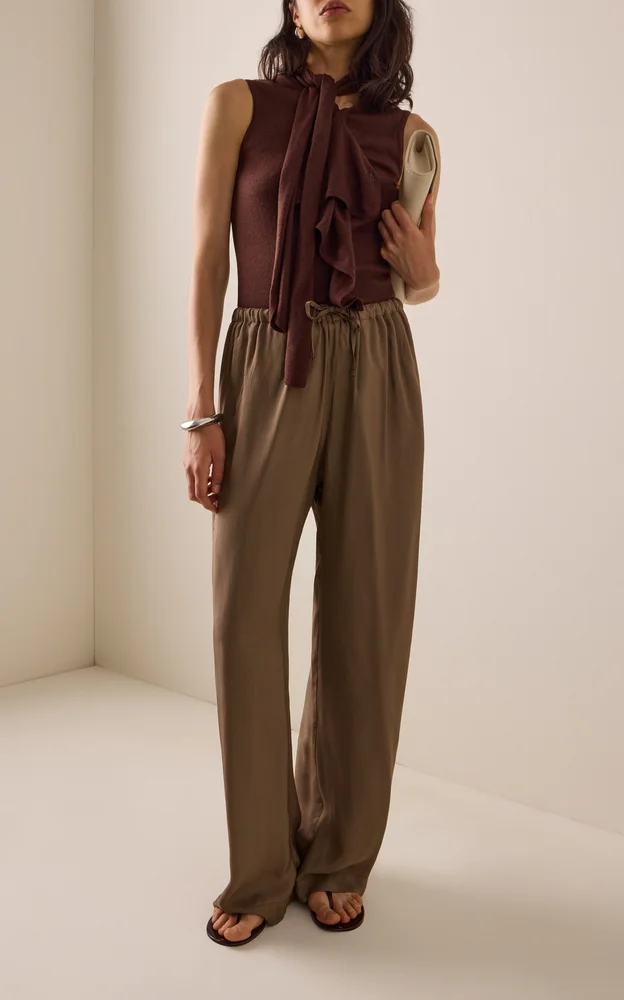 Asymmetrical Jersey Knit Vest