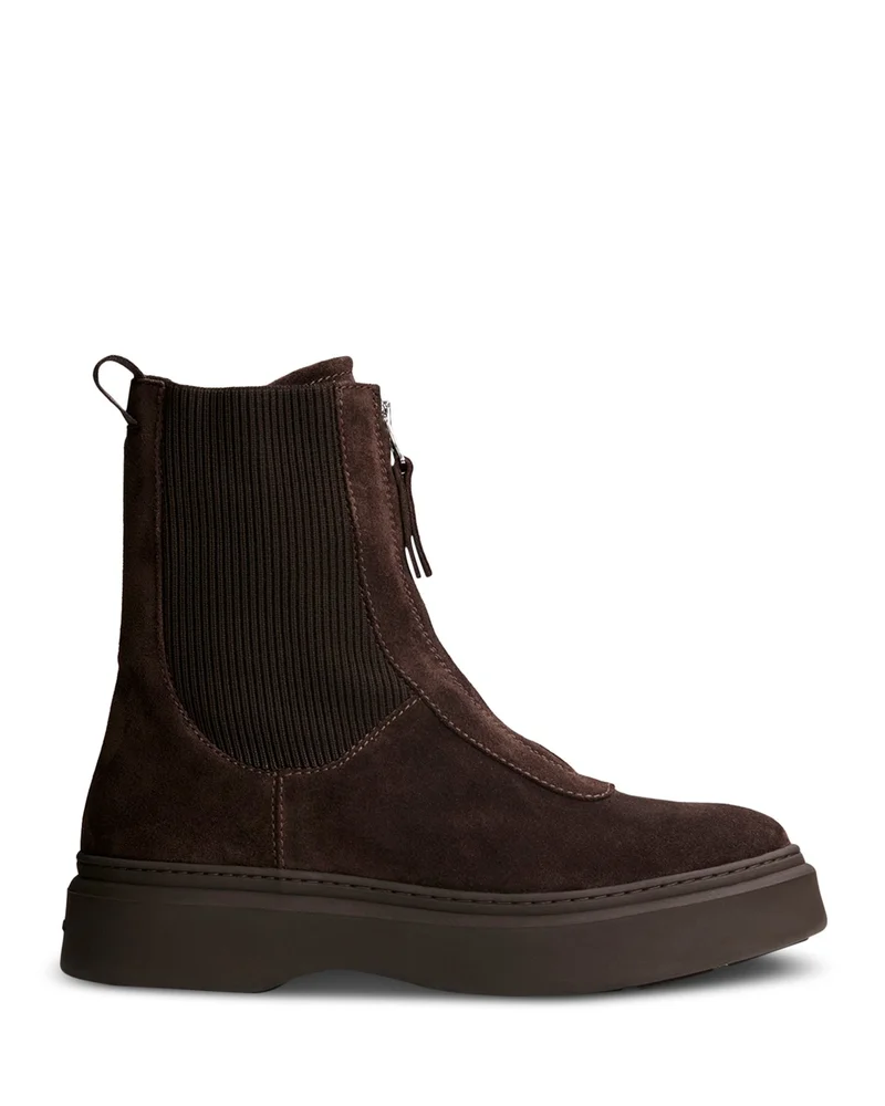 Corian Zip Front Ankle Boots