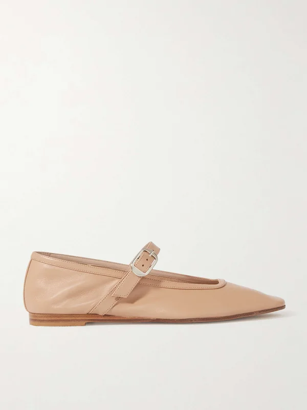 LE MONDE BERYL Leather Mary Jane ballet flats