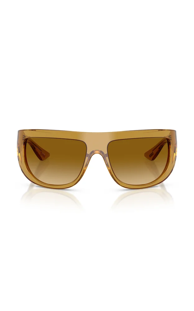 x Oliver Peoples 1974C Mask-Frame Acetate Sunglasses
