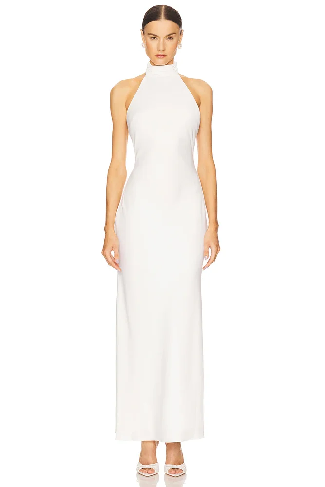x REVOLVE Evianna Satin Gown