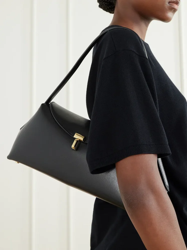 Palmellato leather shoulder bag