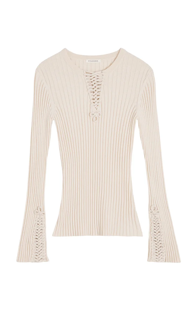 Milas Wool-Cotton Knit Top
