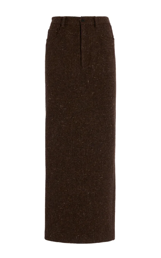 Fontaine Tweed Maxi Skirt