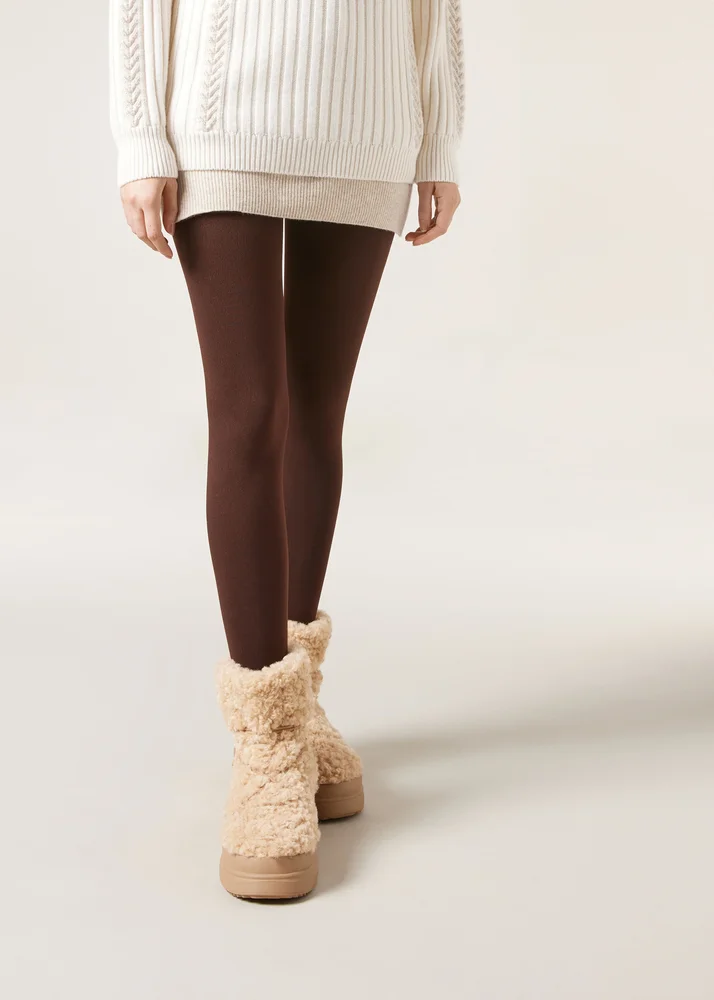 Opaque Matte Thermal Tights