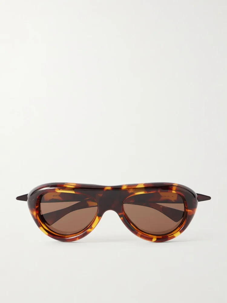 Sardine aviator-style injected sunglasses