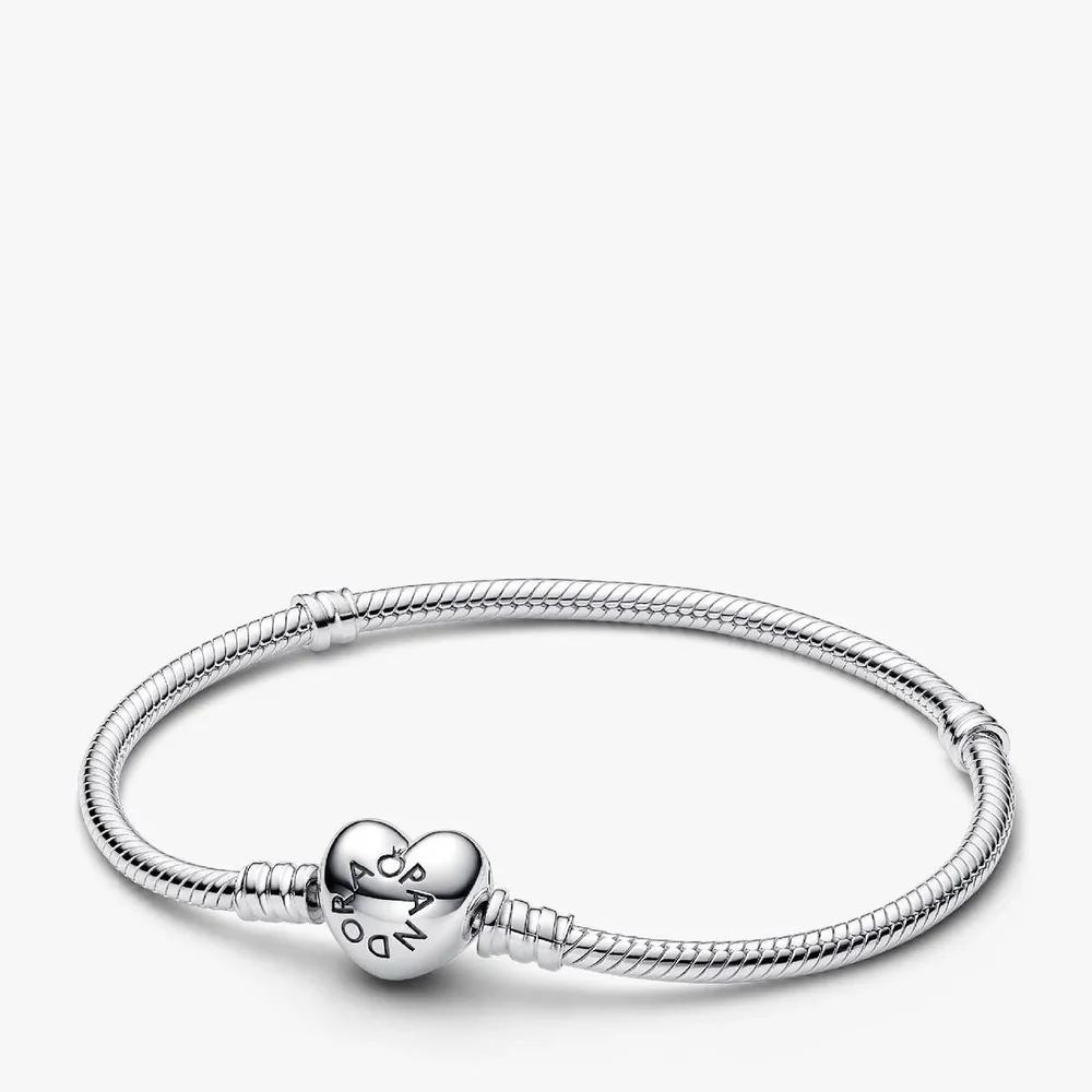 Moments Heart & Snake Chain Bracelet
