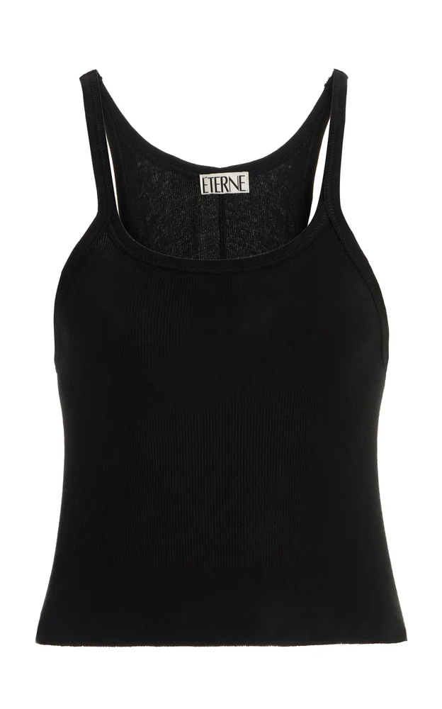 Ribbed Cotton Tank Top